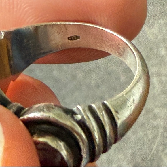 Sterling pink tourmaline ring - Picture 10 of 10